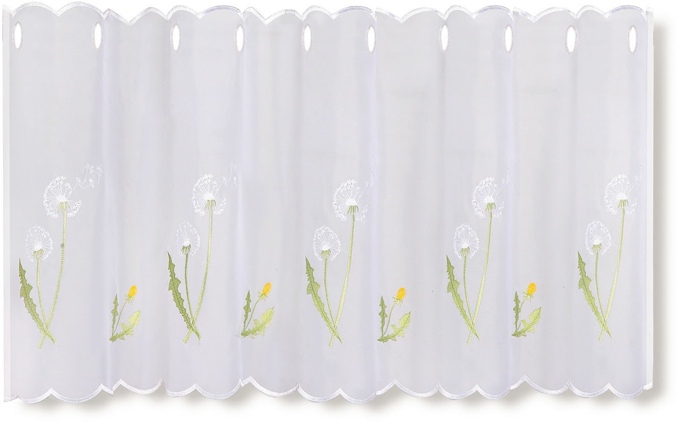 Gerster Scheibengardine »Pusti«, (1 St.), HxB: 50x145, mit gestickten  Blumendesign online shoppen | Jelmoli-Versand