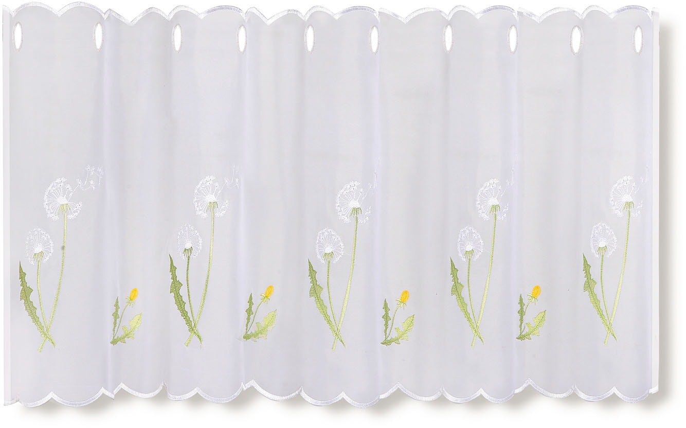 Scheibengardine Gerster (1 Blumendesign »Pusti«, mit gestickten Jelmoli-Versand | shoppen online 50x145, HxB: St.),