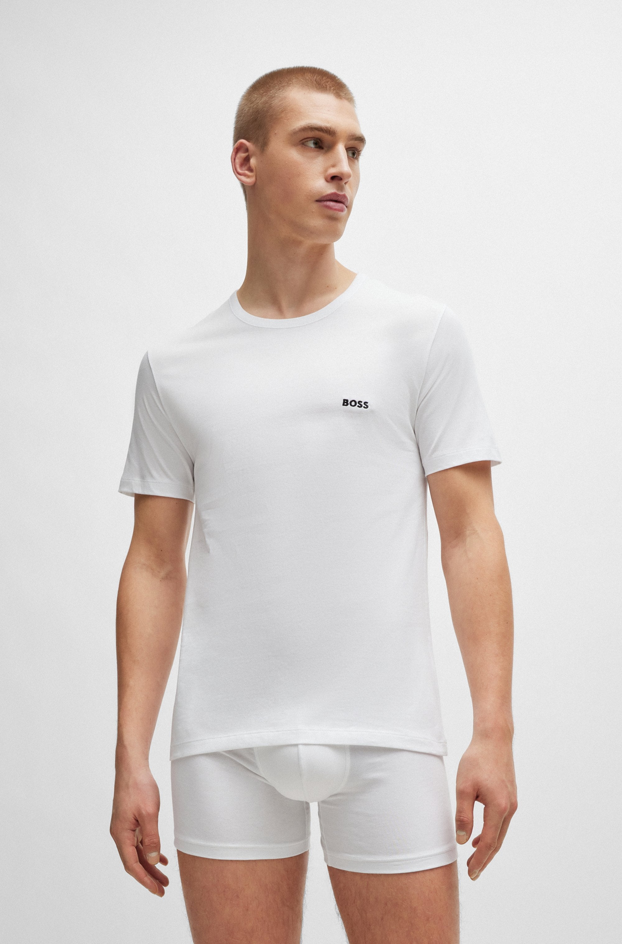 BOSS T-Shirt »Rundhals BOSS ONE x David Beckham«, mit dezentem BOSS Logo-Print