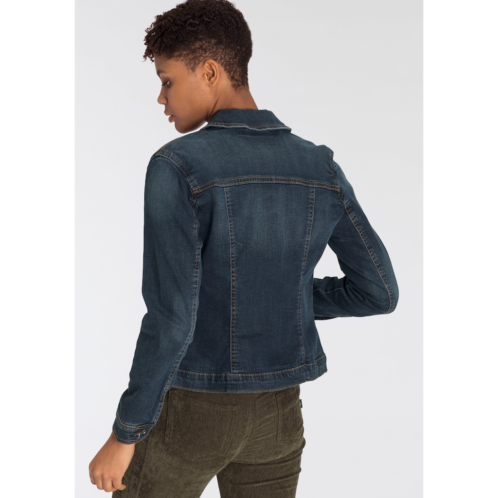 Arizona Jeansjacke, aus elastischem Denim im klassischem Stil