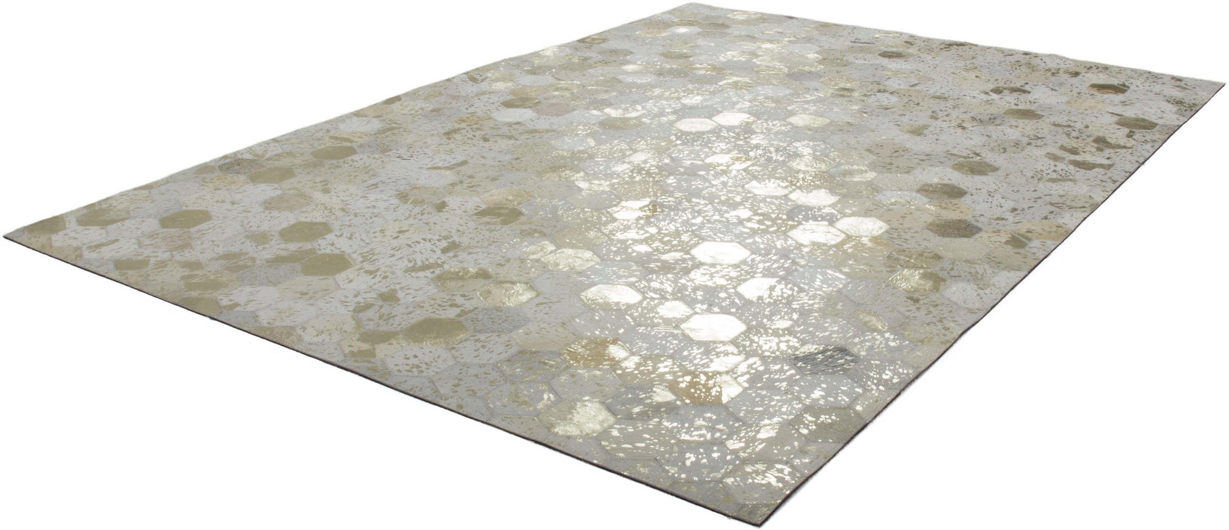 calo-deluxe Fellteppich »Scarllet 210«, rechteckig, 8 mm Höhe, echtes Rinderfell, Wohnzimmer