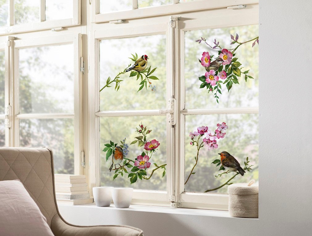 ❤ Komar Fensterbild im kaufen selbsthaftend cm »Spring Fever«, Jelmoli-Online (Breite Shop 31x31 x Höhe)