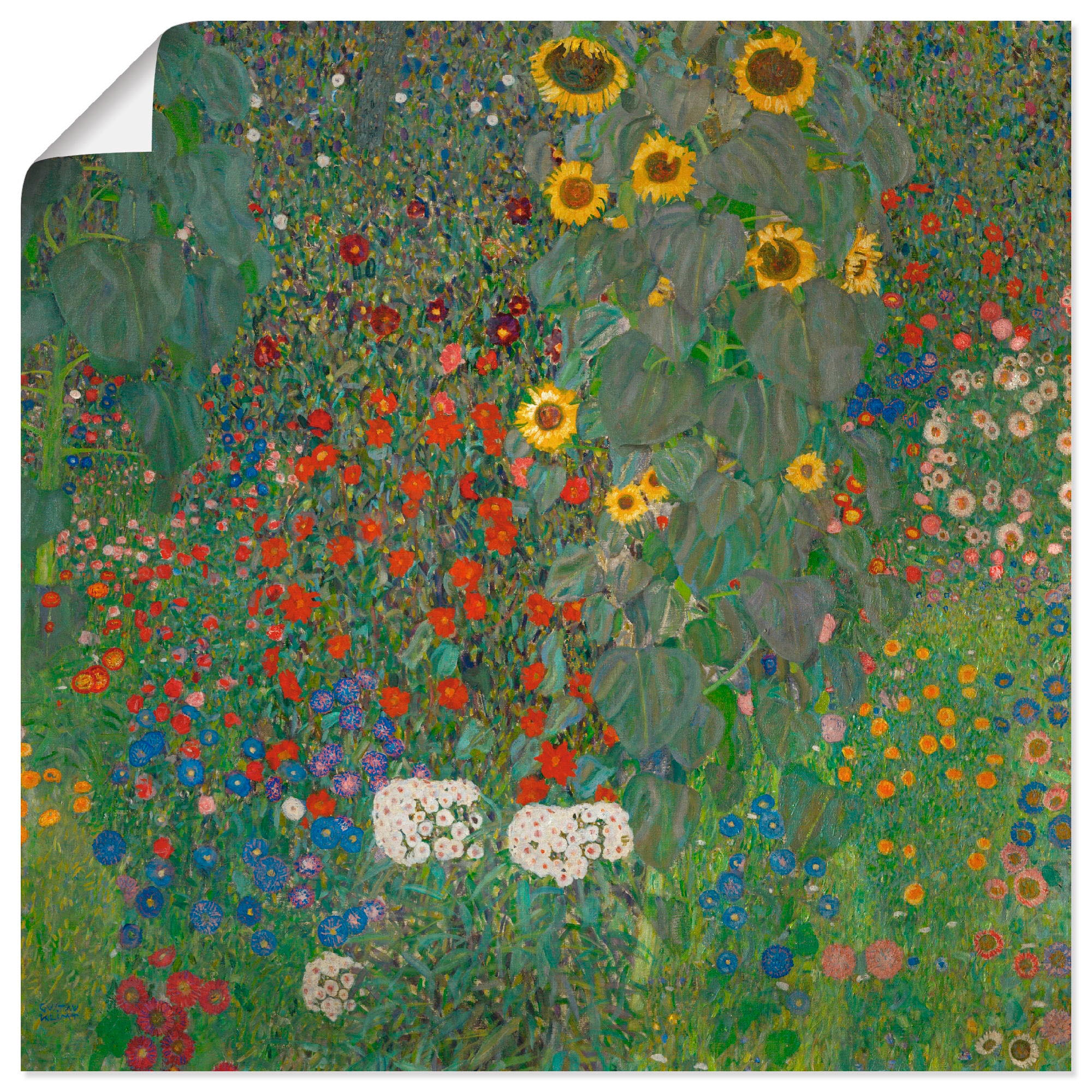 Wandbild Blumenwiese, »Garten Grössen St.), Artland Poster oder als online versch. mit Jelmoli-Versand in Leinwandbild, | Sonnenblumen«, (1 bestellen Wandaufkleber