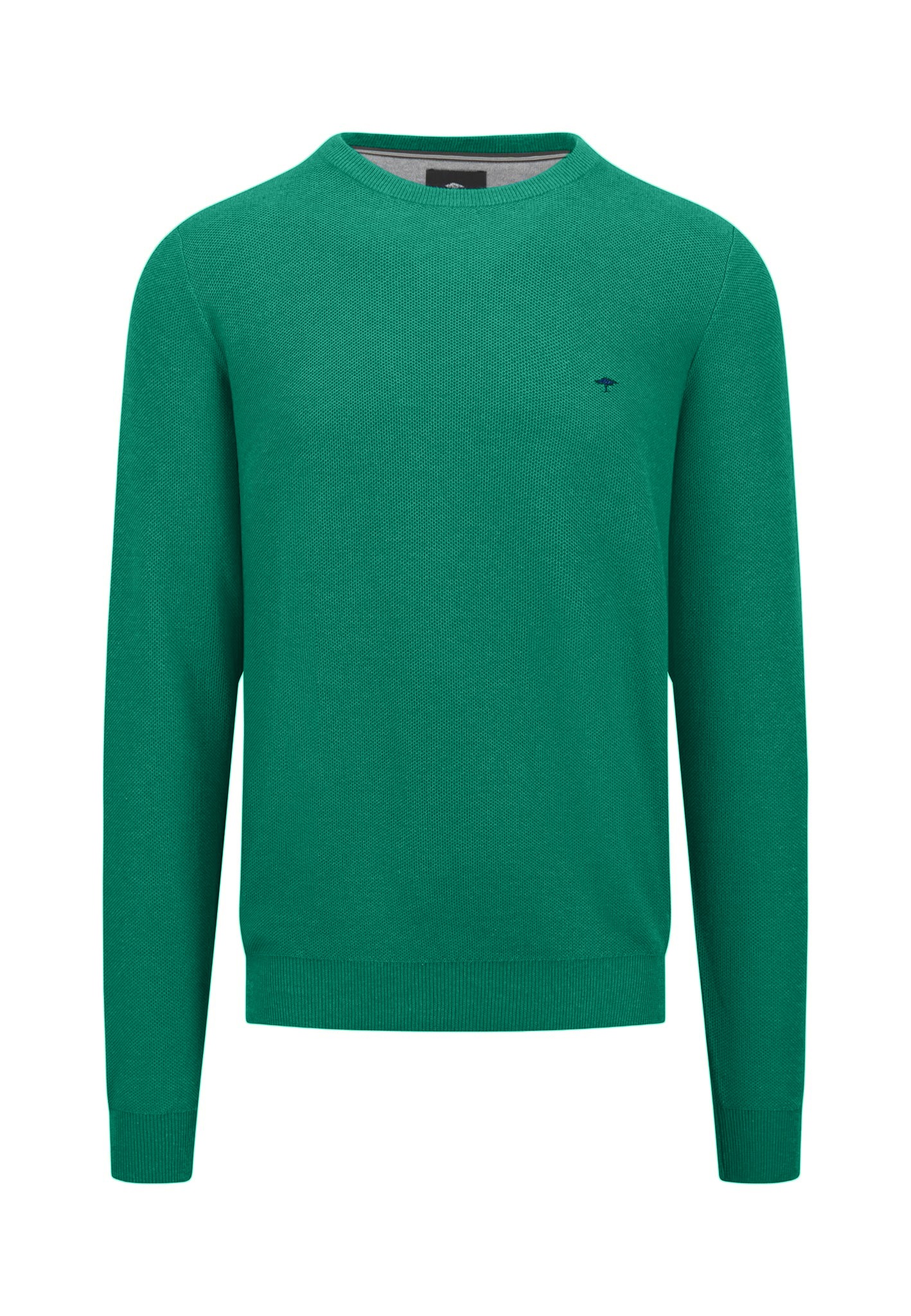 FYNCH-HATTON Strickpullover mit Logo-Stickerei auf der Brust