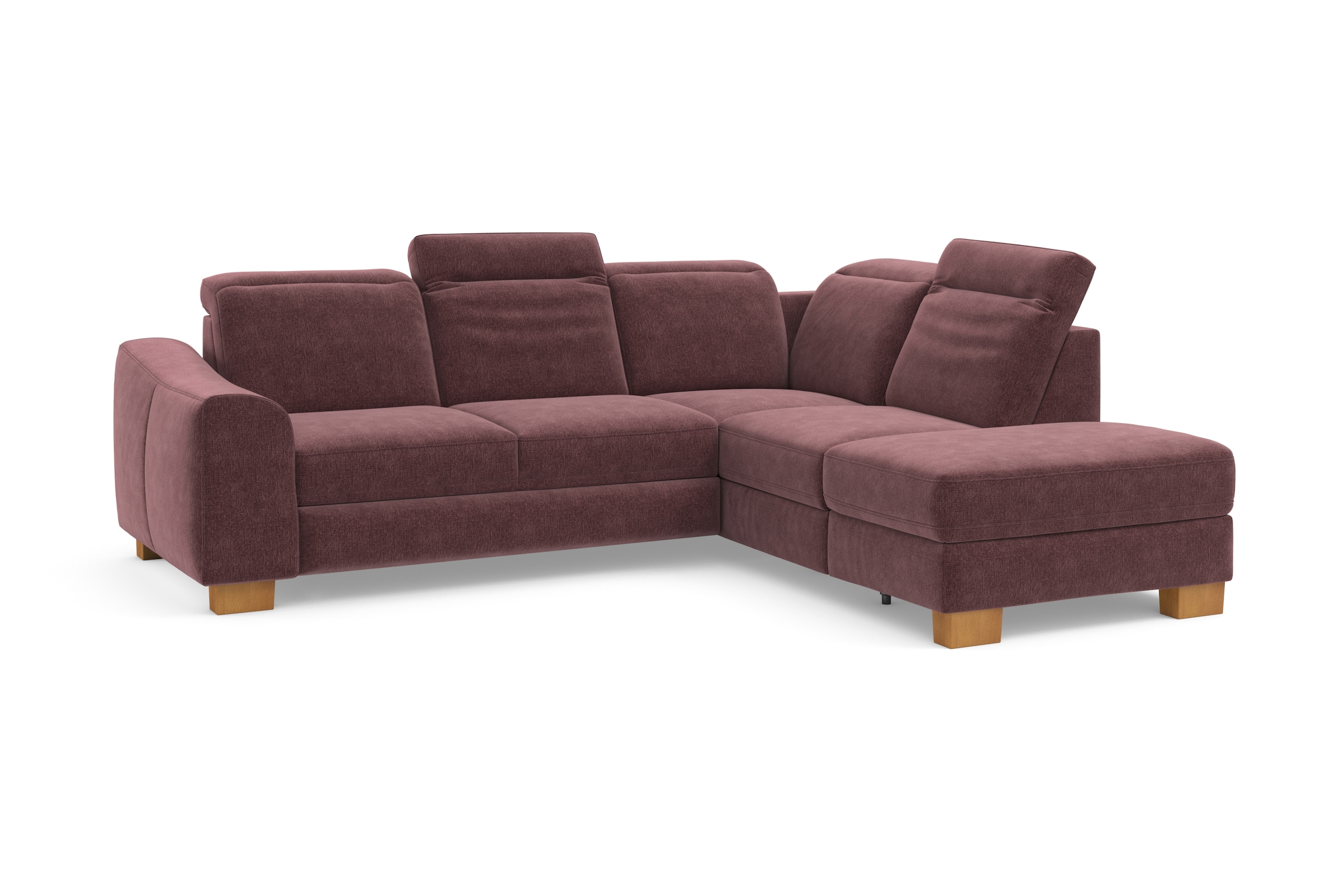 Home affaire Ecksofa »Dundee L-Form«, wahlweise mit Kopfteilverstellung und zusätzlich mit Bettfunktion