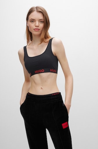 HUGO Underwear Bralette-BH »BRALETTE SPORTY LOGO«, mit elastischem Bund