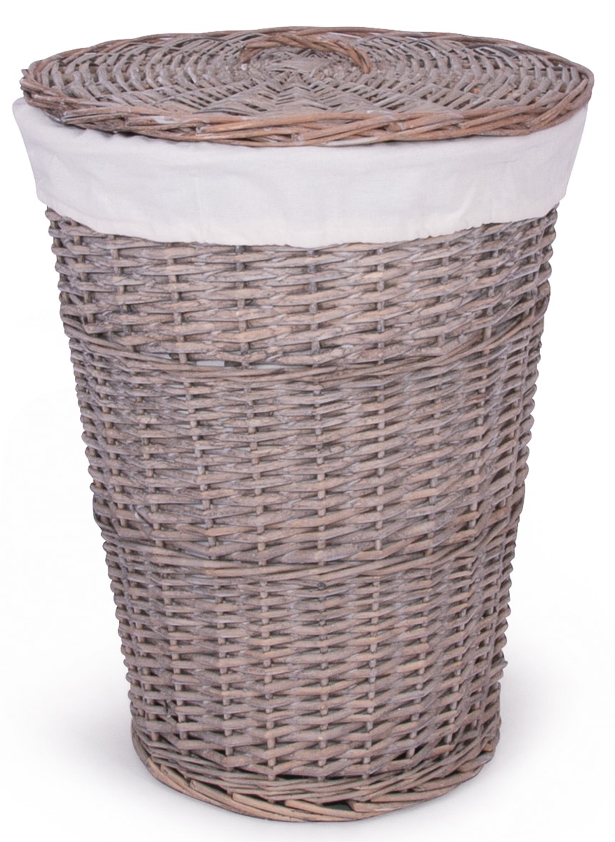 Franz Müller Flechtwaren Wäschekorb, aus Weide, rund, Höhe ca. 55 cm