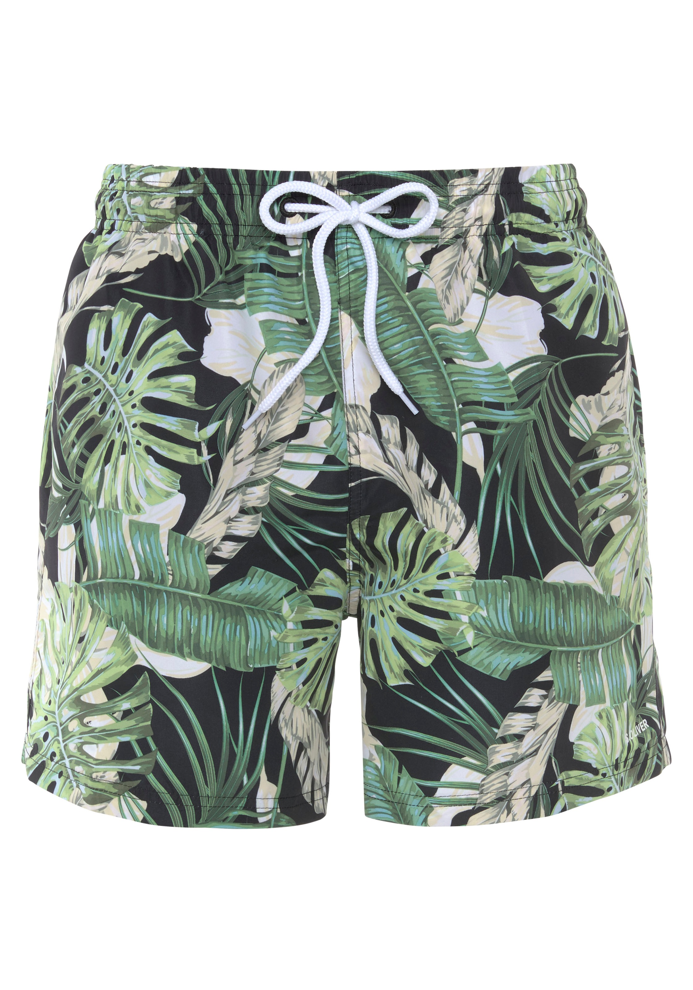 s.Oliver Badeshorts »Land« im tropischen-Design