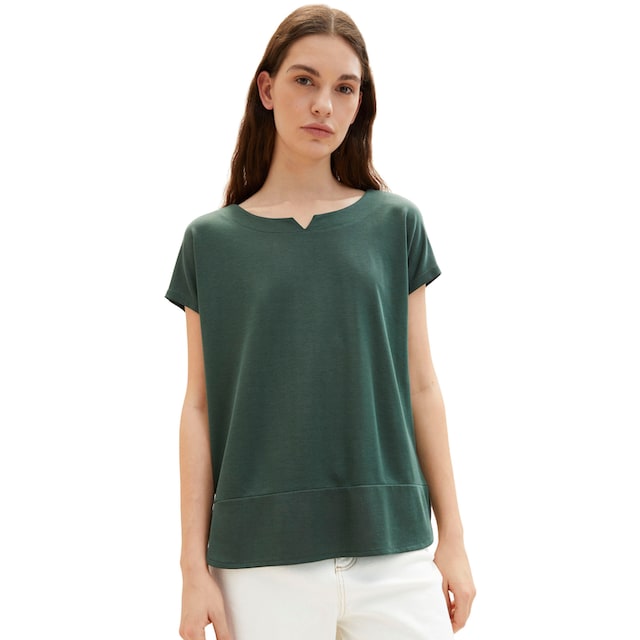 TOM TAILOR T-Shirt, mit raffiniertem Ausschnittschlitz online kaufen bei  Jelmoli-Versand Schweiz