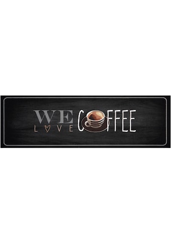 Küchenläufer »We love Coffee«, rechteckig
