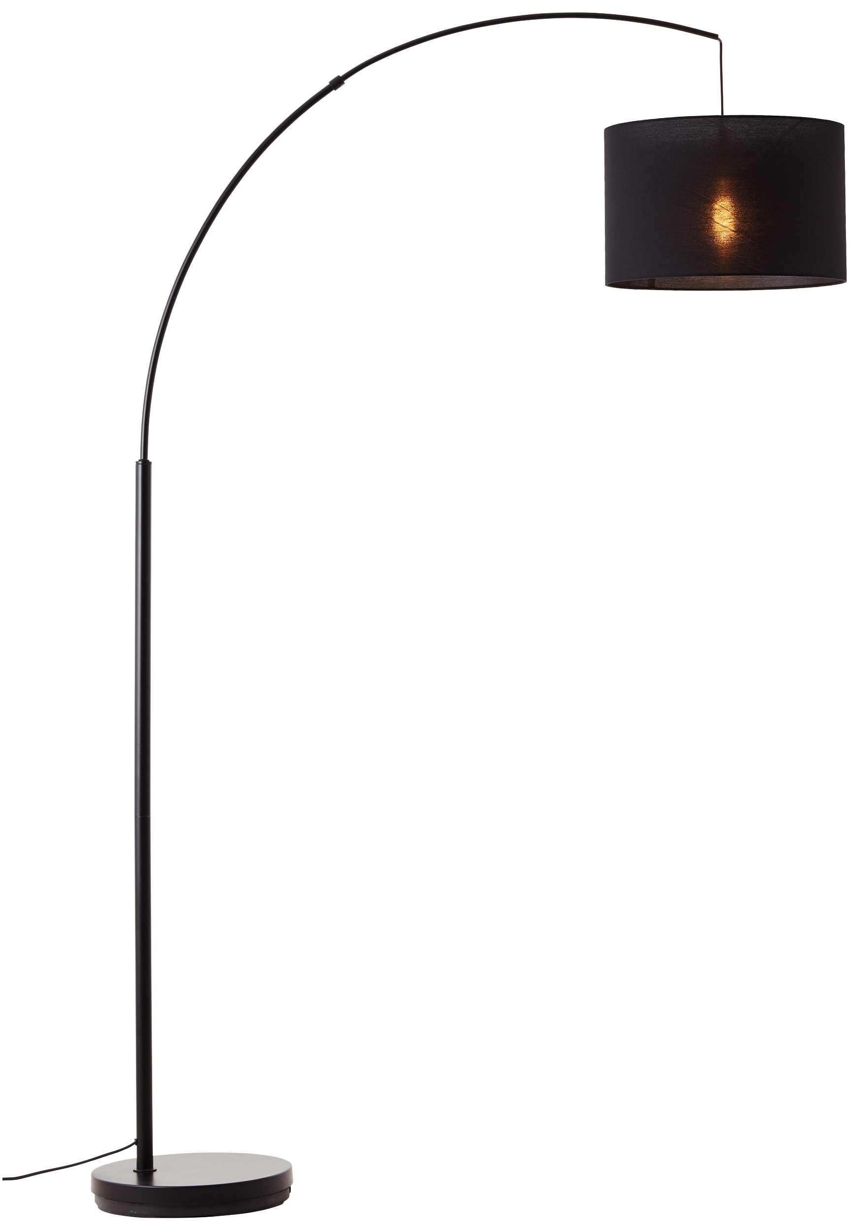 ❤ Places of Style Stehlampe »Elijah«, 1 flammig-flammig, Bogenlampe Textilschirm  Stoff Ø 36cm kaufen im Jelmoli-Online Shop | Bogenlampen