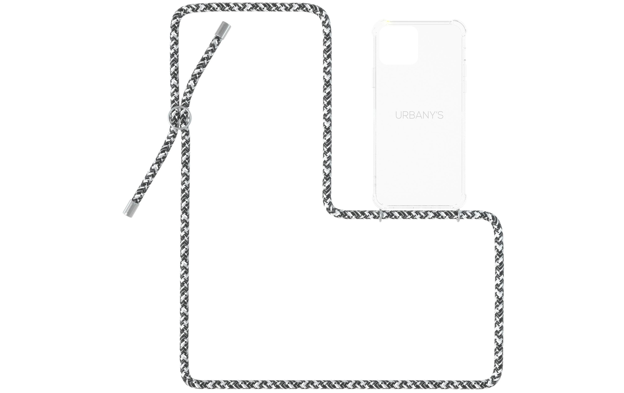 Handyhülle »Urbany's iPhone 12 Pro Max Flashy Silver Transparent«