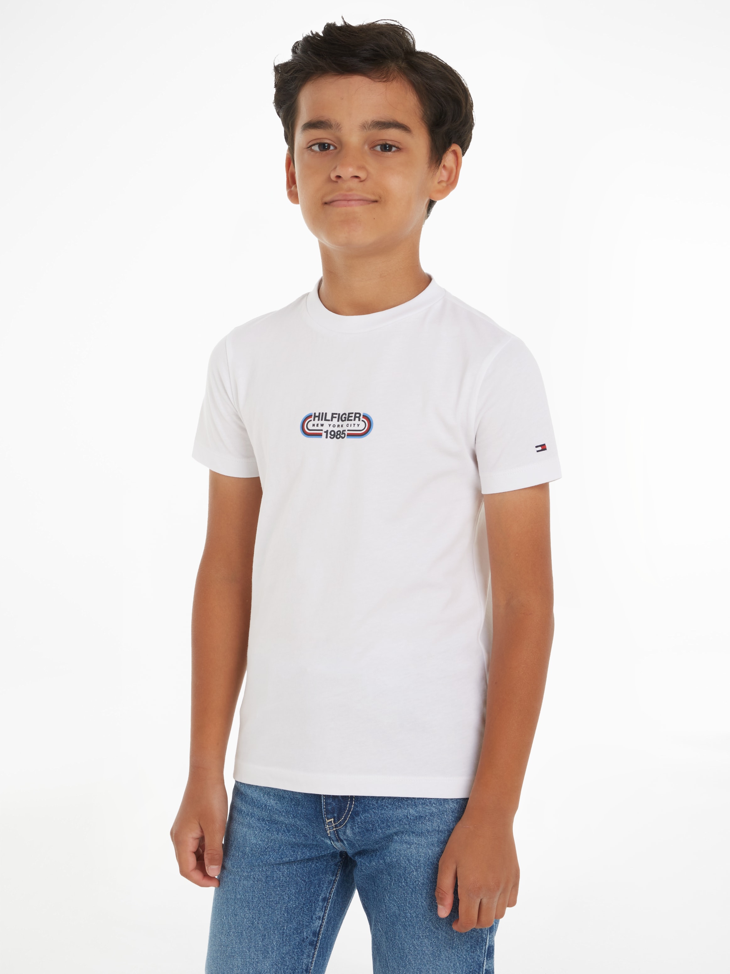 Tommy Hilfiger T-Shirt »HILFIGER TRACK TEE S/S«, Kinder bis 16 Jahre