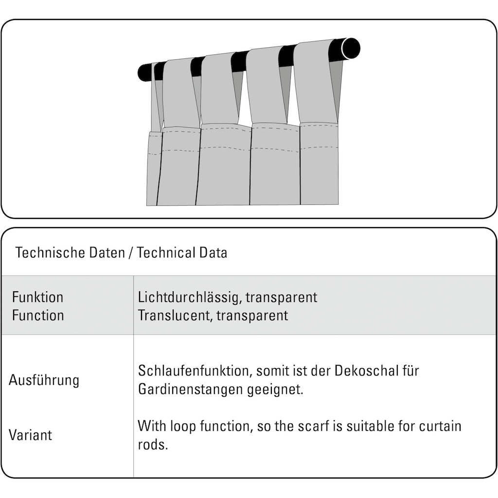 GARDINIA Vorhang »Voile-Flock«, (1 St.)