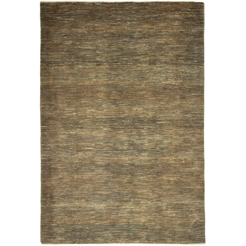 morgenland Wollteppich »Gabbeh Teppich handgeknüpft grau«, rechteckig, handgeknüpft