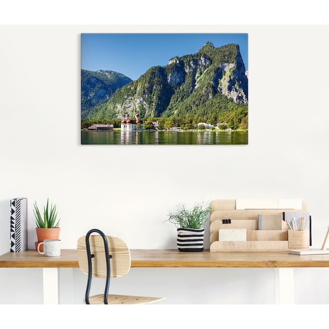 Artland Wandbild »Blick auf den Königssee«, Berge & Alpenbilder, (1 St.),  als Alubild, Outdoorbild, Leinwandbild, Poster in verschied. Grössen online  shoppen | Jelmoli-Versand