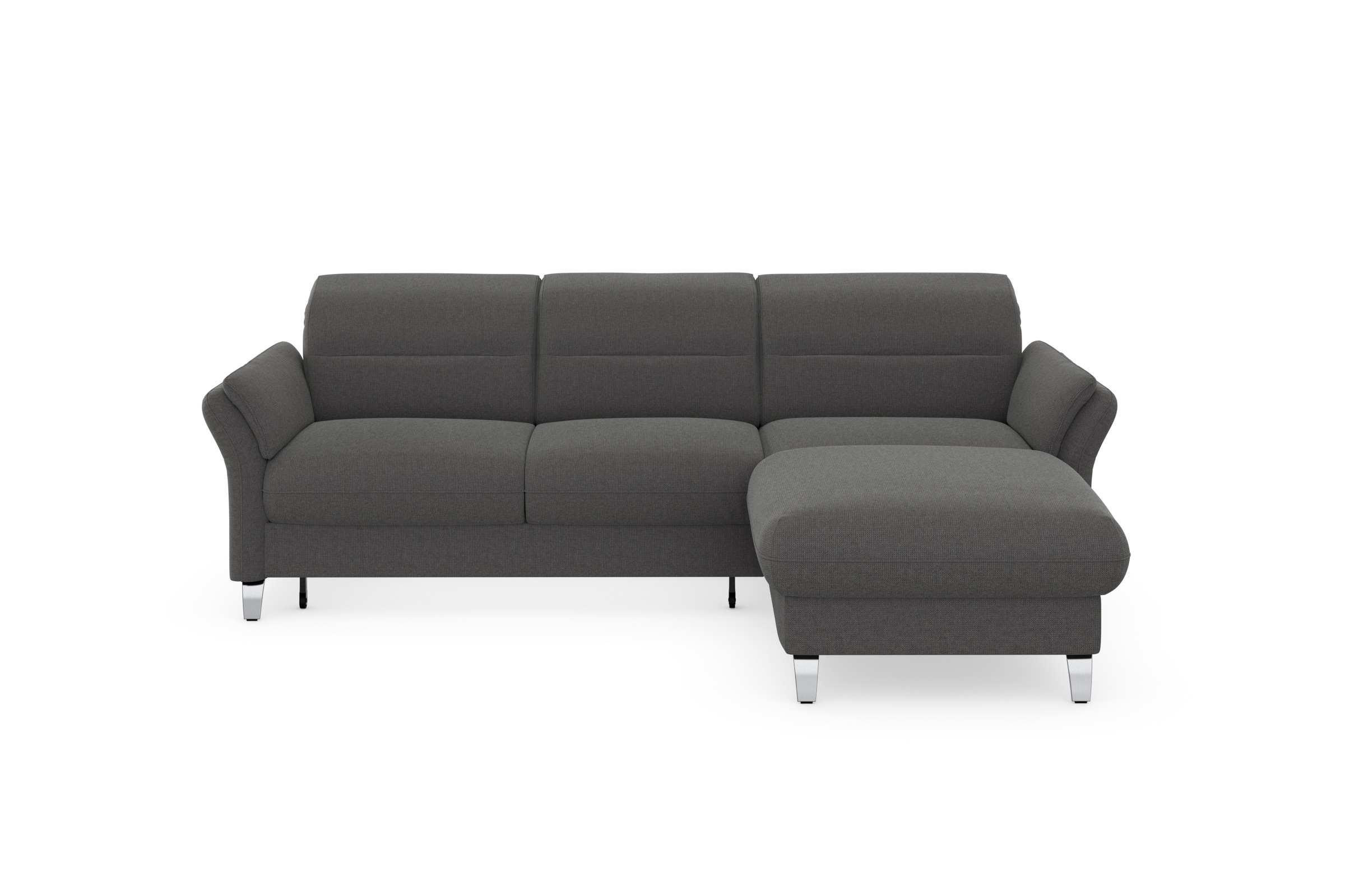 sit&more Ecksofa »Grenoble L-Form mit Federkern«, wahlweise mit Bettfunktion, Bettkasten, Arm- und Kopfteilverstellung