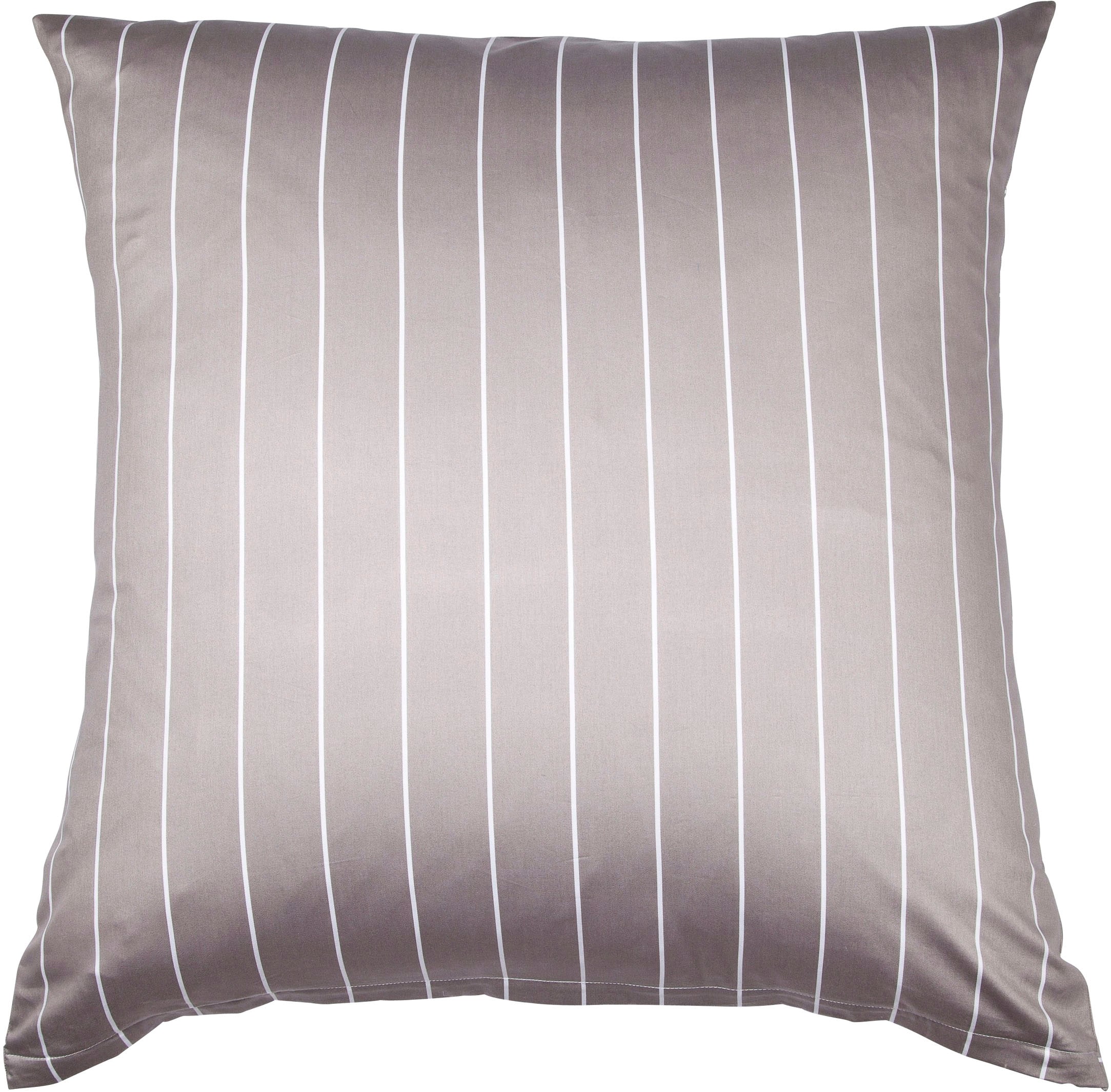 Janine Kissenbezug »modernclassic 39025, Mako-Satin aus 100% Baumwolle«, (1 St.), mit Reissverschluss, in Gr. 40x80 oder 80x80 cm, mit Karos und Streifen