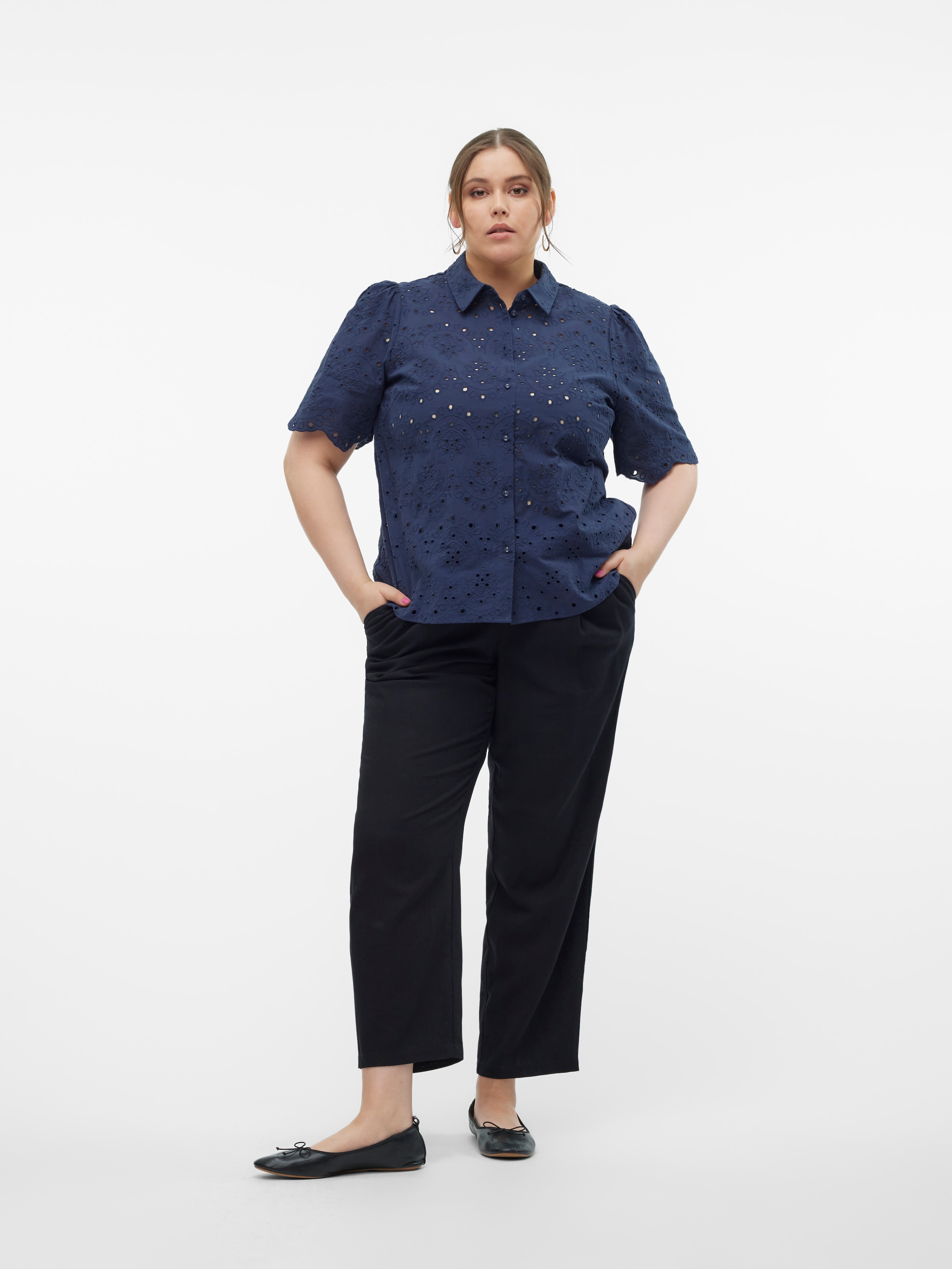 Vero Moda Curve Schlupfhose »VMJESMILO ANKLE PANTS WVN GA NOOS CUR«