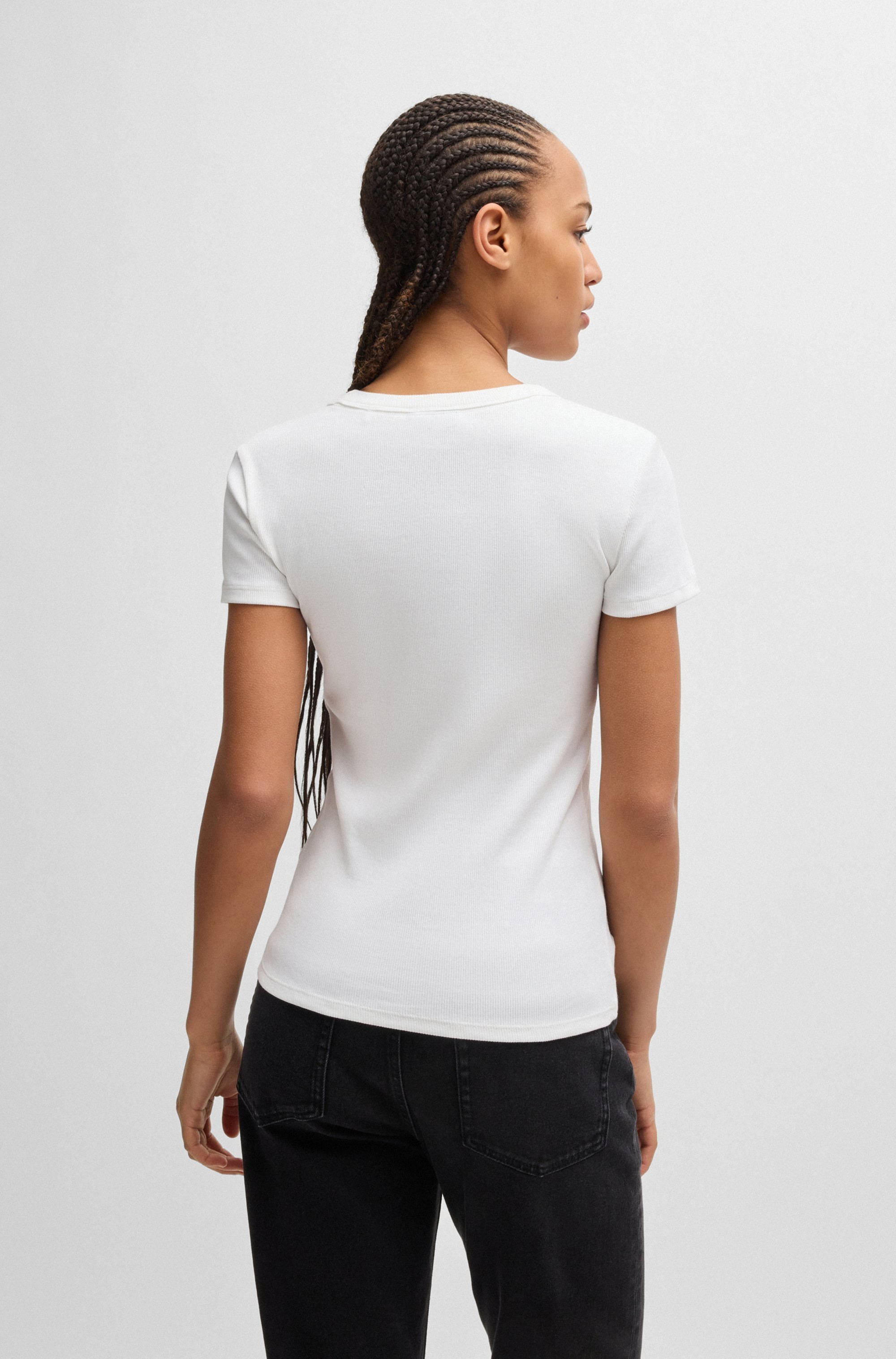 HUGO Blue T-Shirt »Easy Tee«, mit HUGO Aufnäher