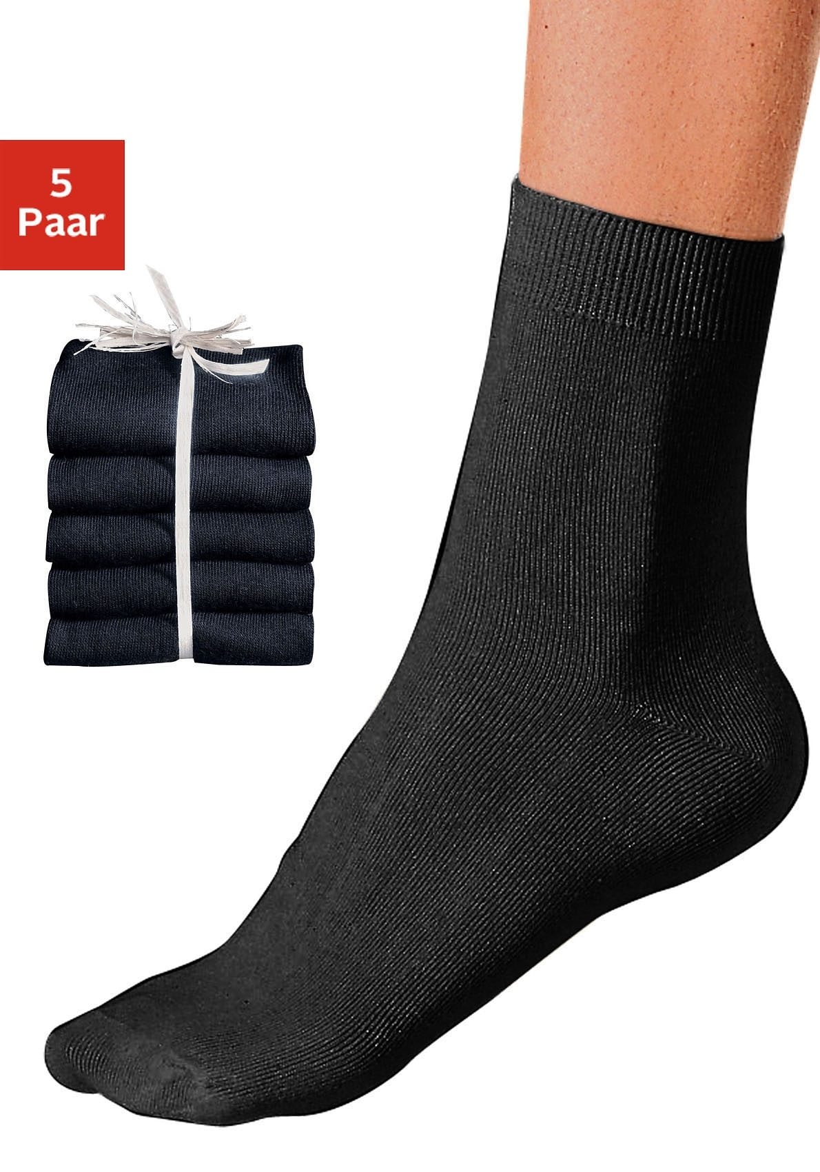 Go in Basicsocken Packung, 5 Stk. tlg. unifarben