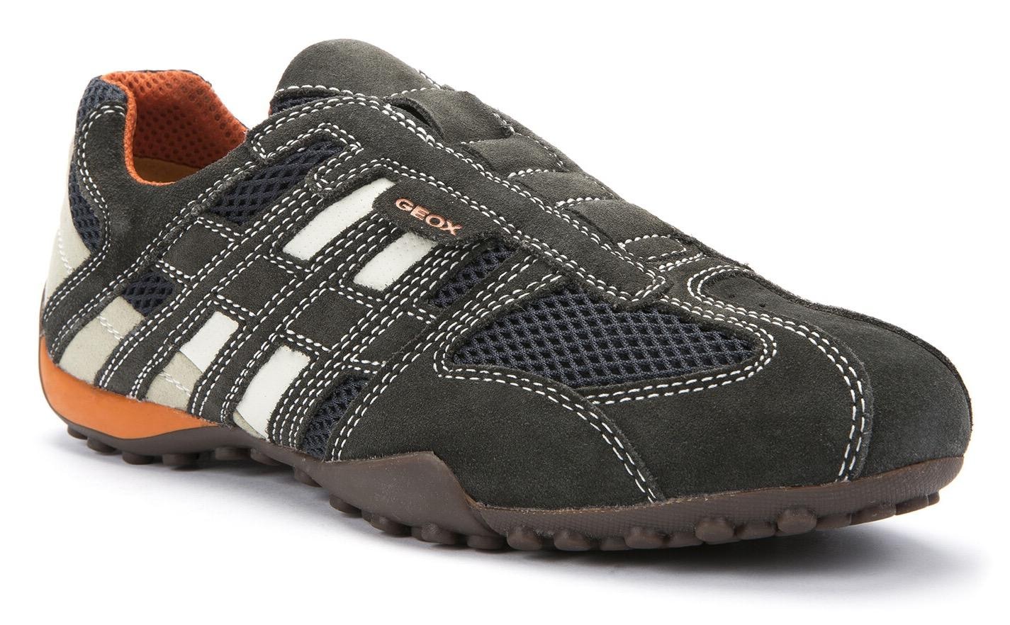 Geox Slip-On Sneaker »UOMO SNAKE«, Slipper, Freizeitschuh mit Ziernähten und mit Geox Spezial Membrane