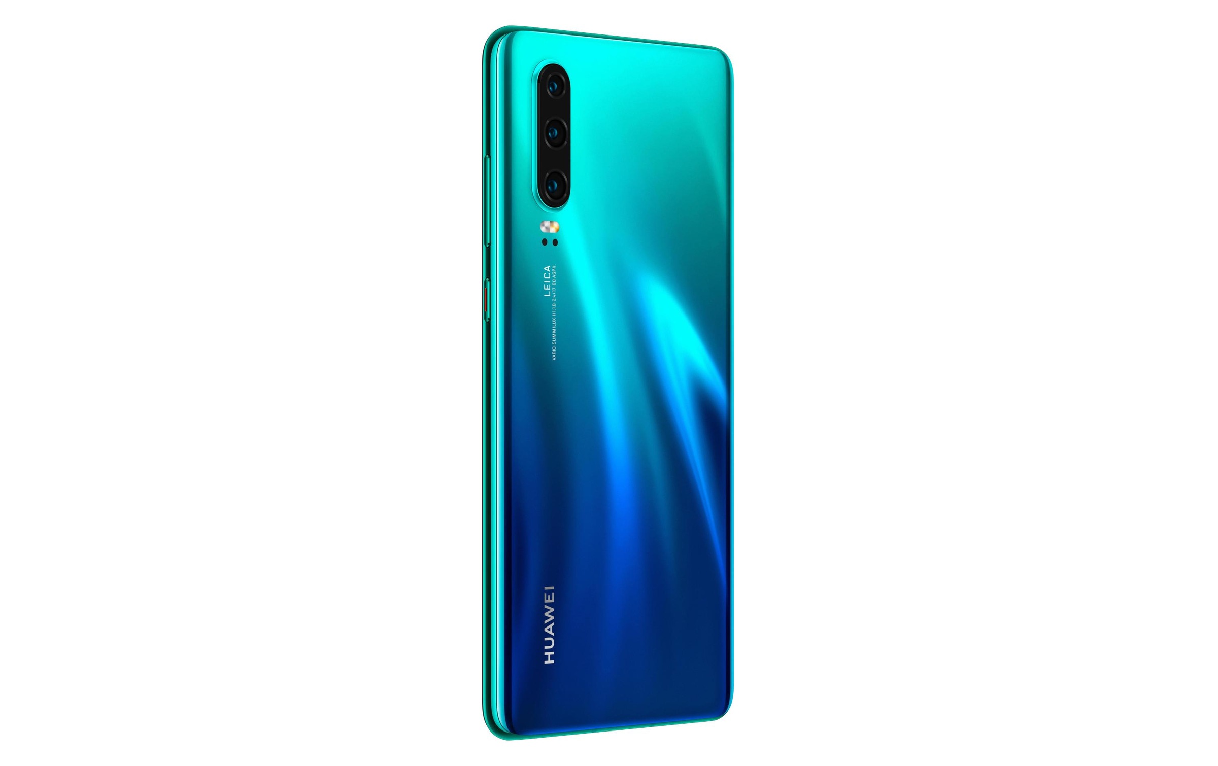 Huawei Smartphone »P30 Aurora Blue«, Aurora Blue/Blau, 15,49 cm/6,1 Zoll, 128 GB Speicherplatz, 40 MP Kamera