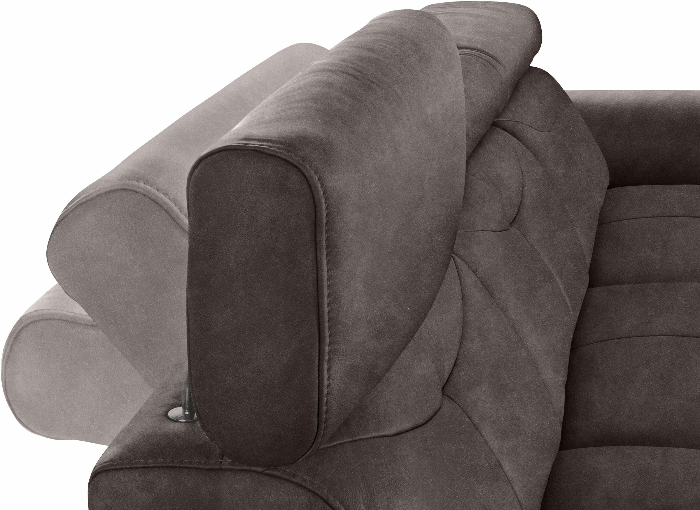 exxpo - sofa fashion Ecksofa »Spring, super bequem, mit Armteil- und Kopfteilfunktion, OTTOs Choice«, L-Form, wahlweise mit Bettfunktion und Bettkasten