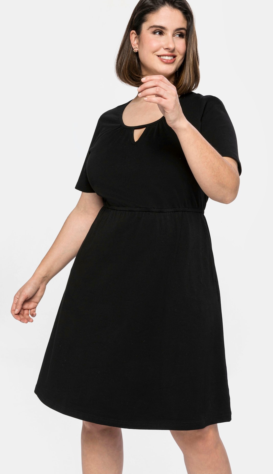 Sheego Jerseykleid »Jerseykleid« Eingrifftaschen