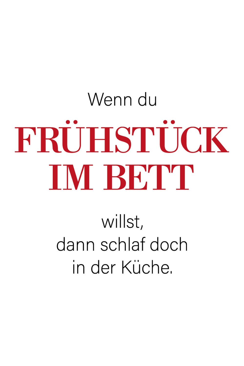 queence Wanddekoobjekt »FRÜHSTÜCK IM BETT«, Stahlschild, Blechschild, Spruch, Witzig, Wanddeko, retro, 20x30cm
