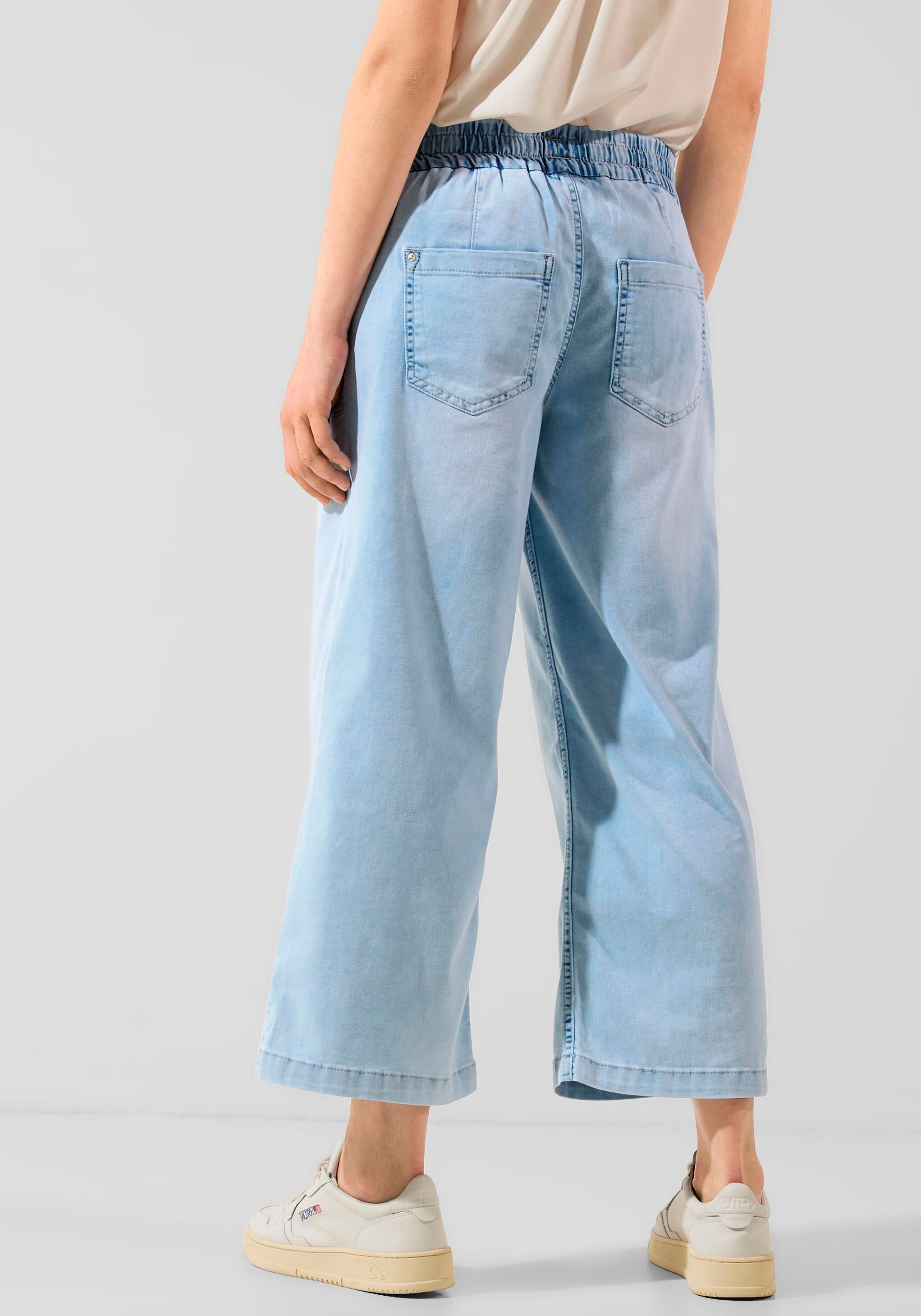 STREET ONE Loose-fit-Jeans, Bund Schweiz online mit shoppen Jelmoli-Versand elastischem bei