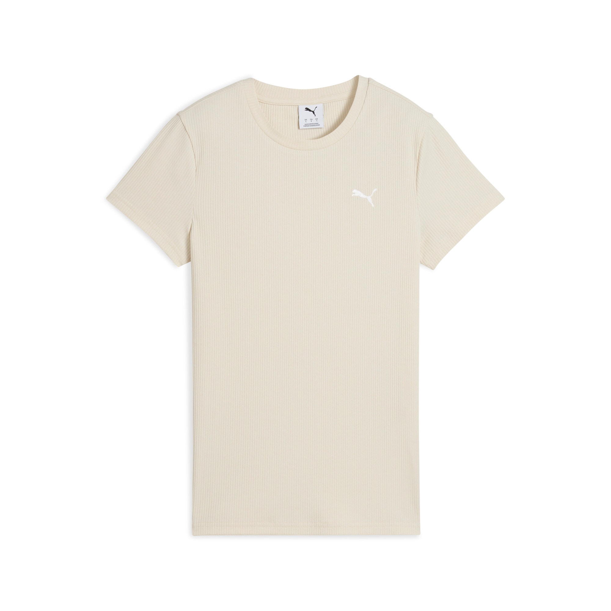 PUMA T-Shirt »ESS ELEVATED RIB TEE« Regular Fit, sportlicher Stil, Kurzarmdesign, Rundhalsausschnitt