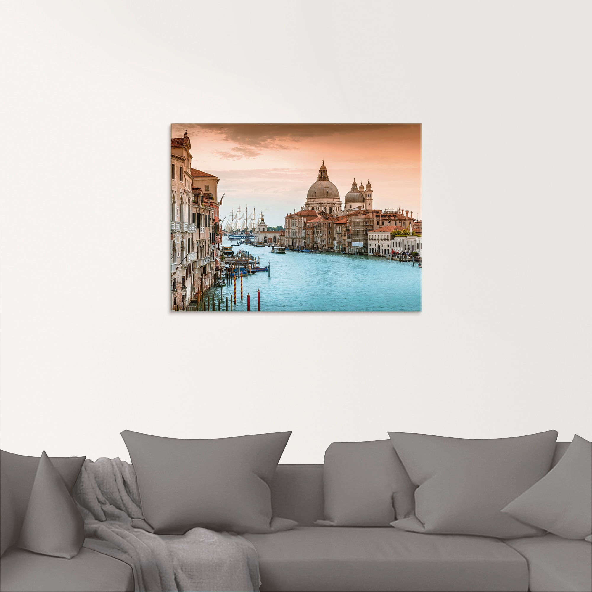 Artland Glasbild »Venedig Canal Grande I«, Italien, (1 St.), in verschiedenen Grössen