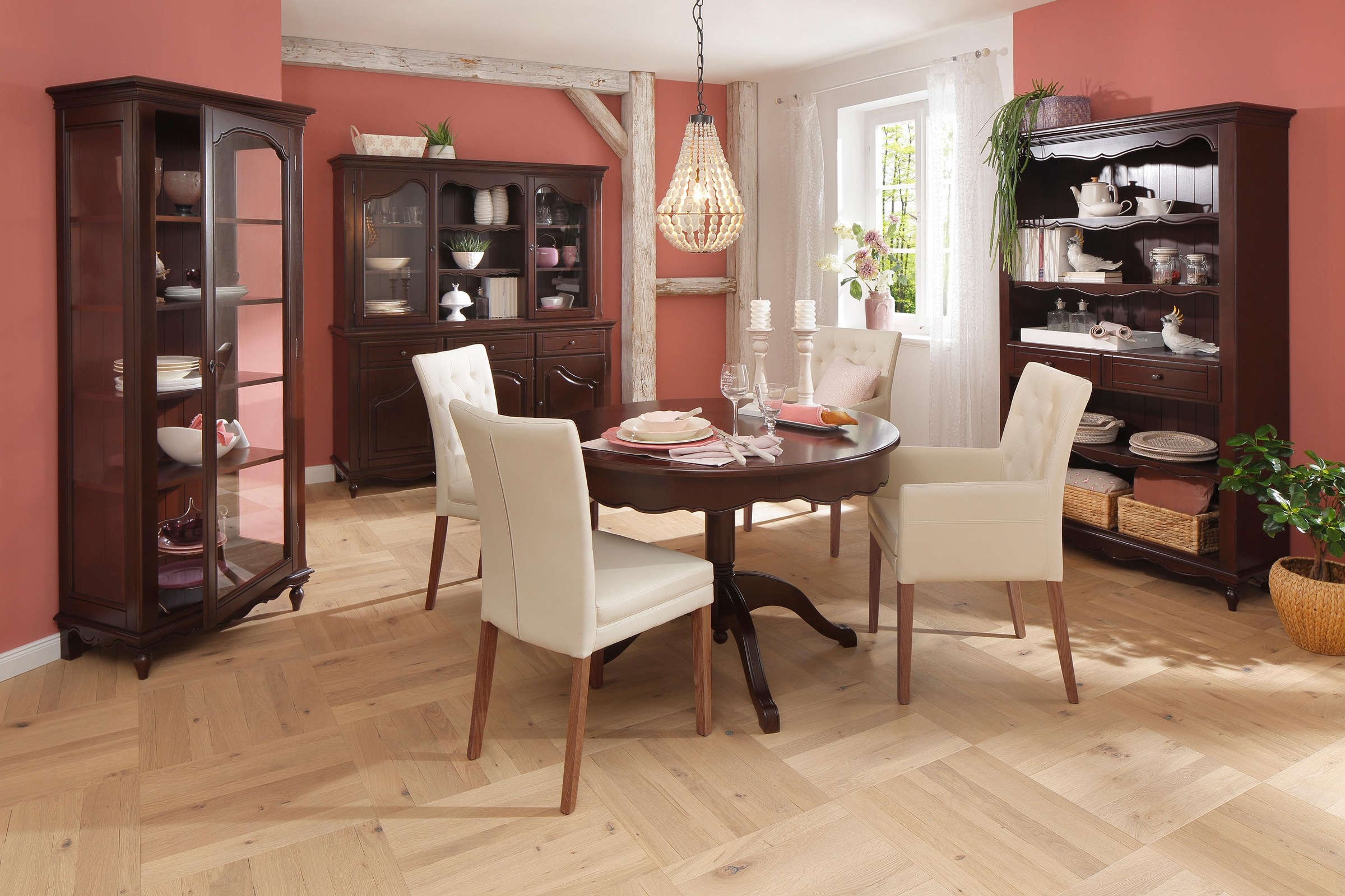 Home affaire Esszimmerstuhl »Colorado BESTSELLER Polsterstuhl«, (Set), 2 St., Kunstleder, Beine in eiche oder nussbaum. Im 2er, 4er oder 6er-Set