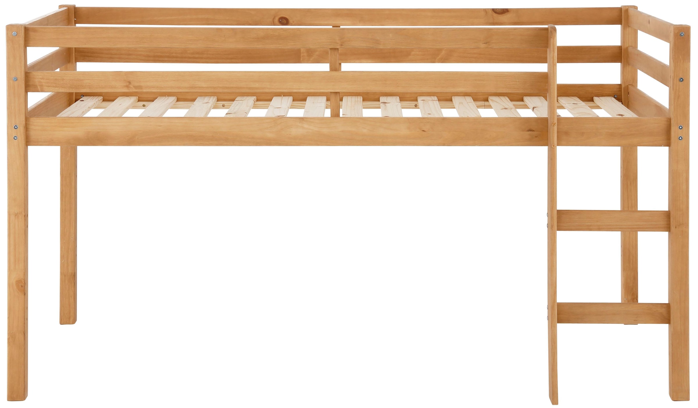Lüttenhütt Hochbett »Alpi«, aus schönem massivem Kiefernholz, Aussenmassenbreite 103 cm