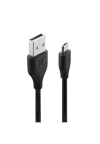 USB-Kabel »Ladekabel für Smartphones und Tablets 1,5 m, USB-A Micro-USB, Schwarz«,...