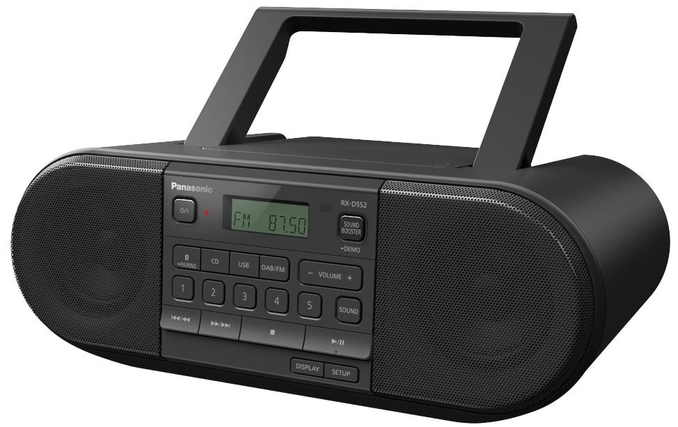 Panasonic CD-Radiorecorder »RX-D552«, (Bluetooth Digitalradio (DAB+)-FM-Tuner)