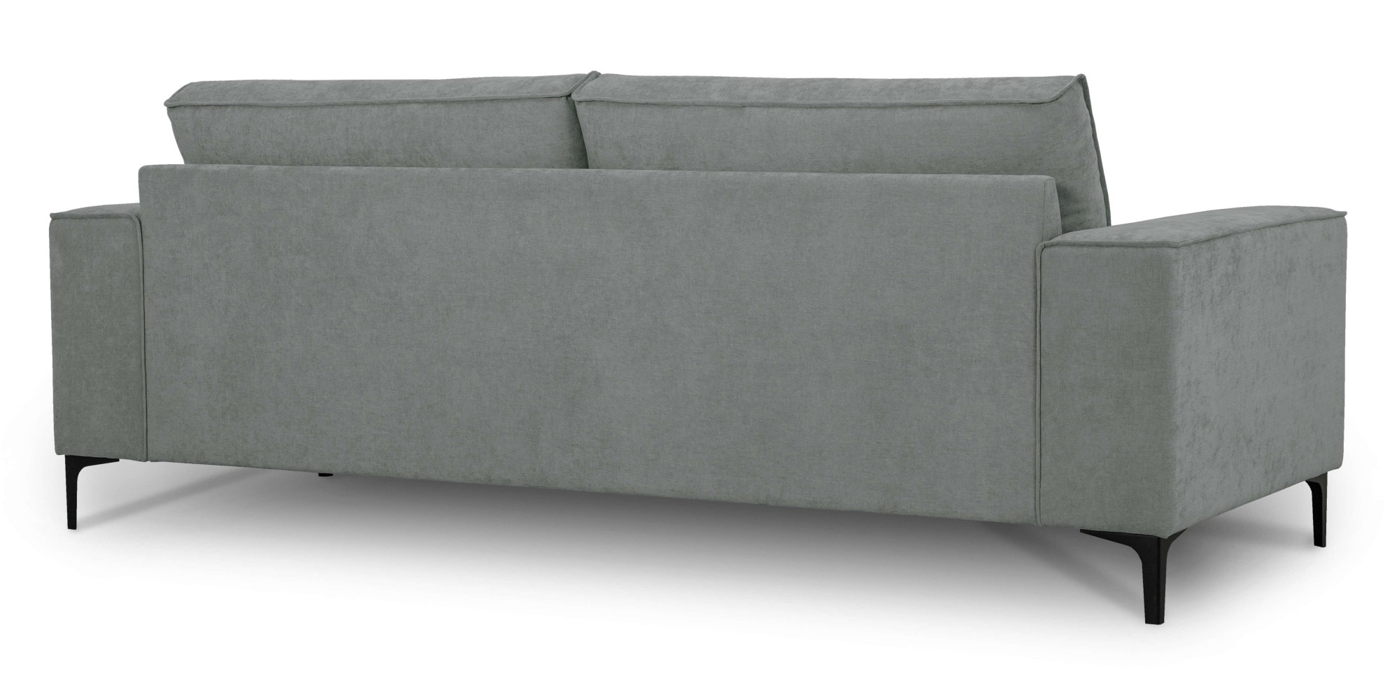 Places of Style 3-Sitzer »3er Sofa Oland, Struktur, Flachgewebe, Luxus-Microfaser, Boucle«, 224 cm, Wellenunterfederung, Skandi-Design, Metallfüsse