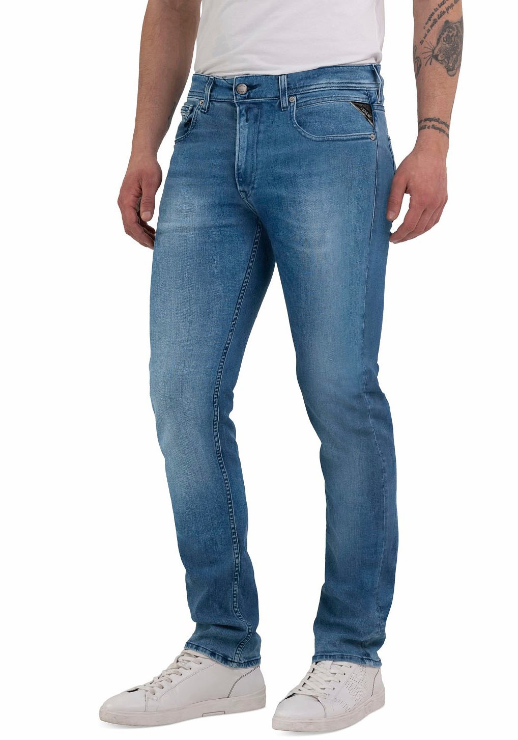 Replay Straight-Jeans »GROVER«, in vielen verschiedenen Waschungen, mit Stretch