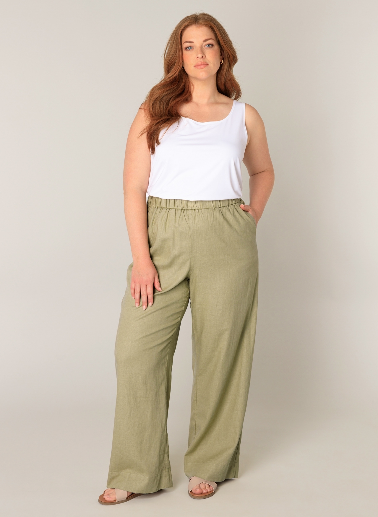 Base Level Curvy Leinenhose »Yula«