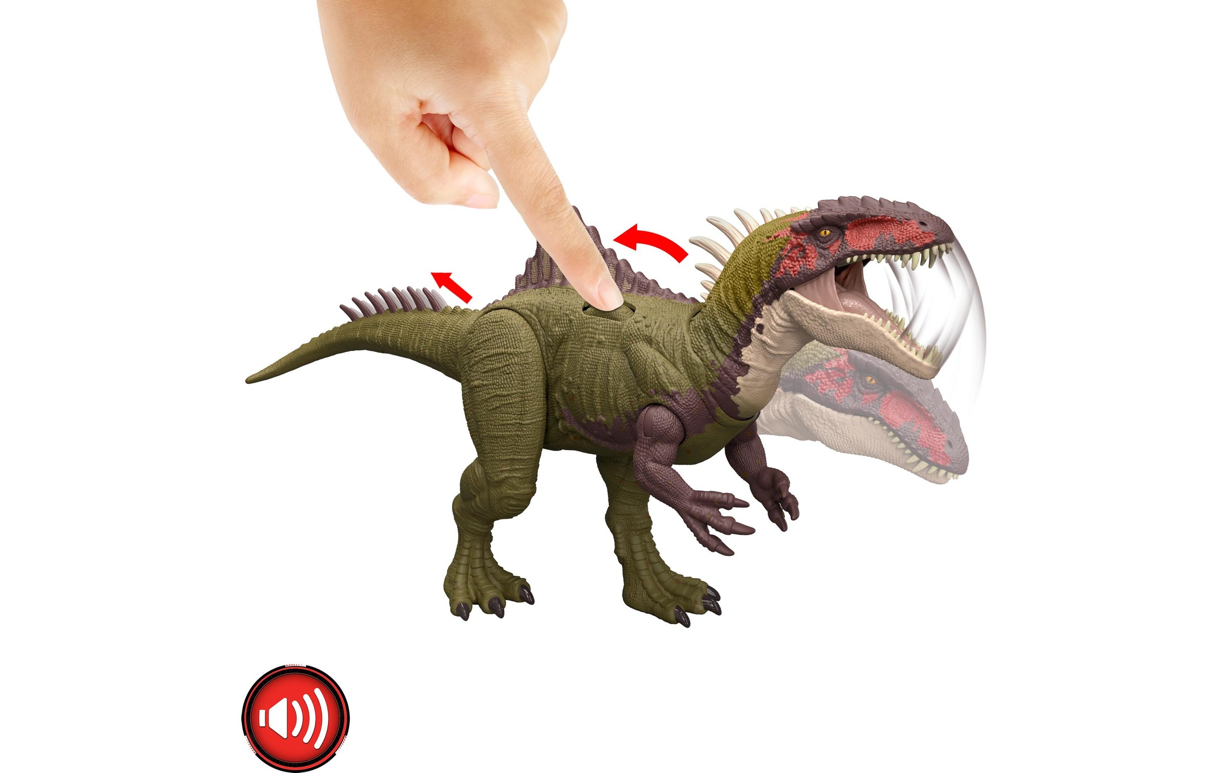 Mattel® Spielfigur »Jurassic World Battle Roar Becklespinax 43 cm«
