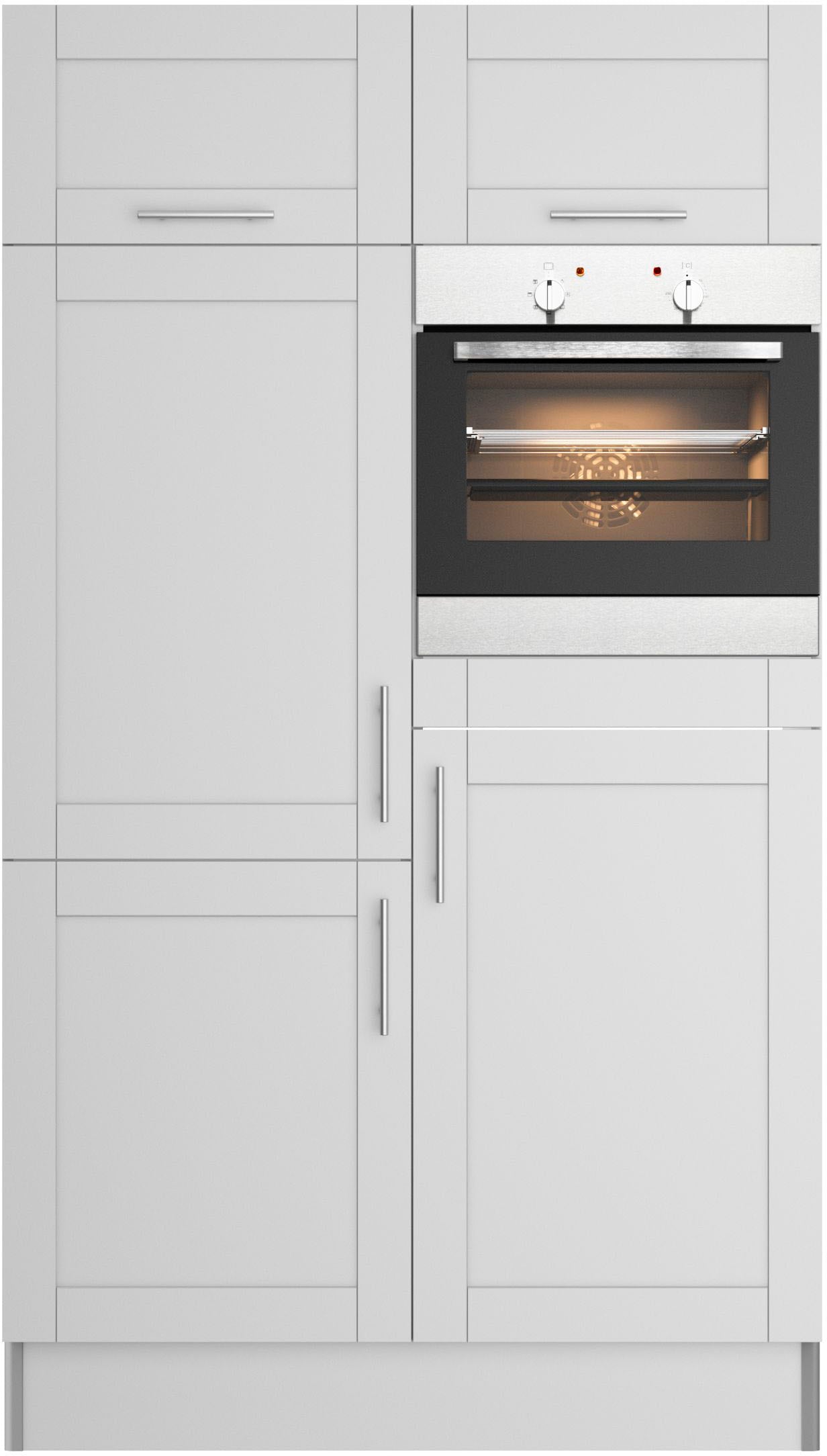 OPTIFIT Küche "Ahus, Back-/Kühlmodul" Breite 120 cm, wahlw. mit E-Geräten, Soft Close Funktion, MDF Fronten