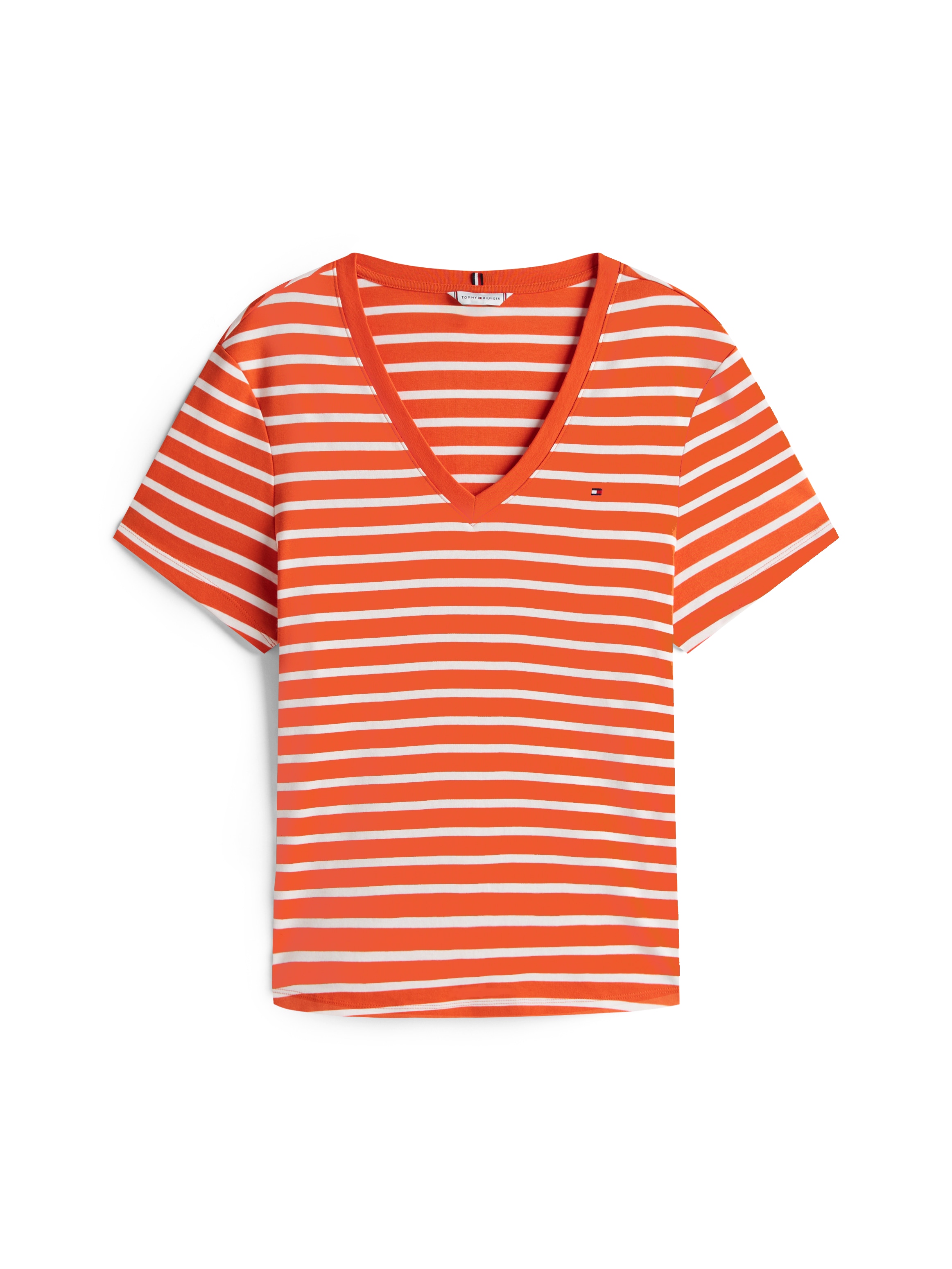Tommy Hilfiger Curve V-Shirt »CRV SLIM CODY V-NK SS«, in Grossen Grössen
