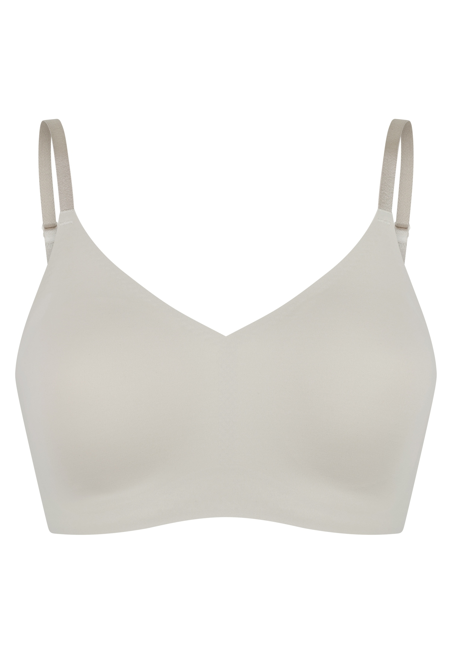 Schiesser Bustier »Invisible Soft«, Mikrofaser, herausnehmbare Pads, V-Ausschnitt, Lasercut-Abschlüsse