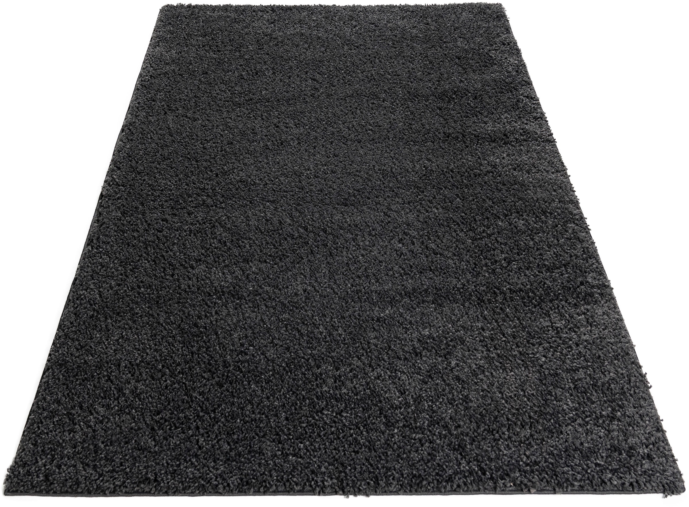 Home affaire Hochflor-Teppich »Viva«, rechteckig, 45 mm Höhe, Uni Farben, einfarbig, besonders weich und kuschelig