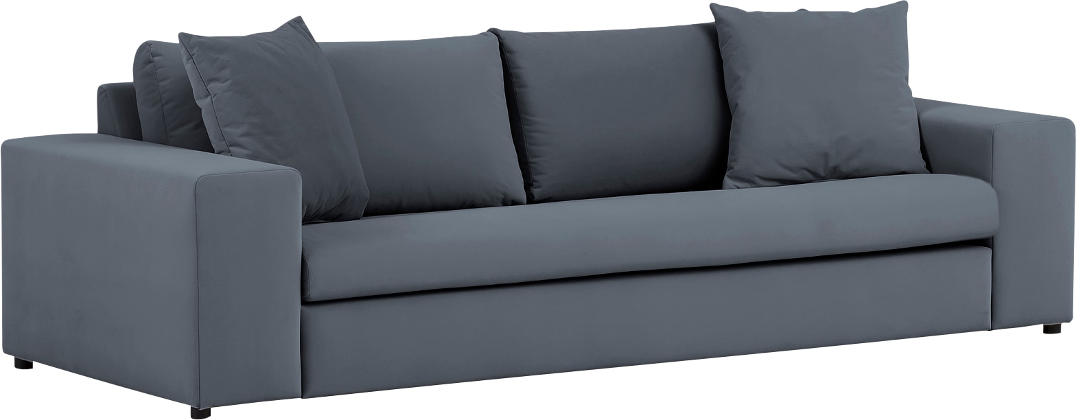 andas 3-Sitzer »SLEETLAND XXL in Samtvelours oder Vintage-Leder-Optik«, besonders gross und bequem