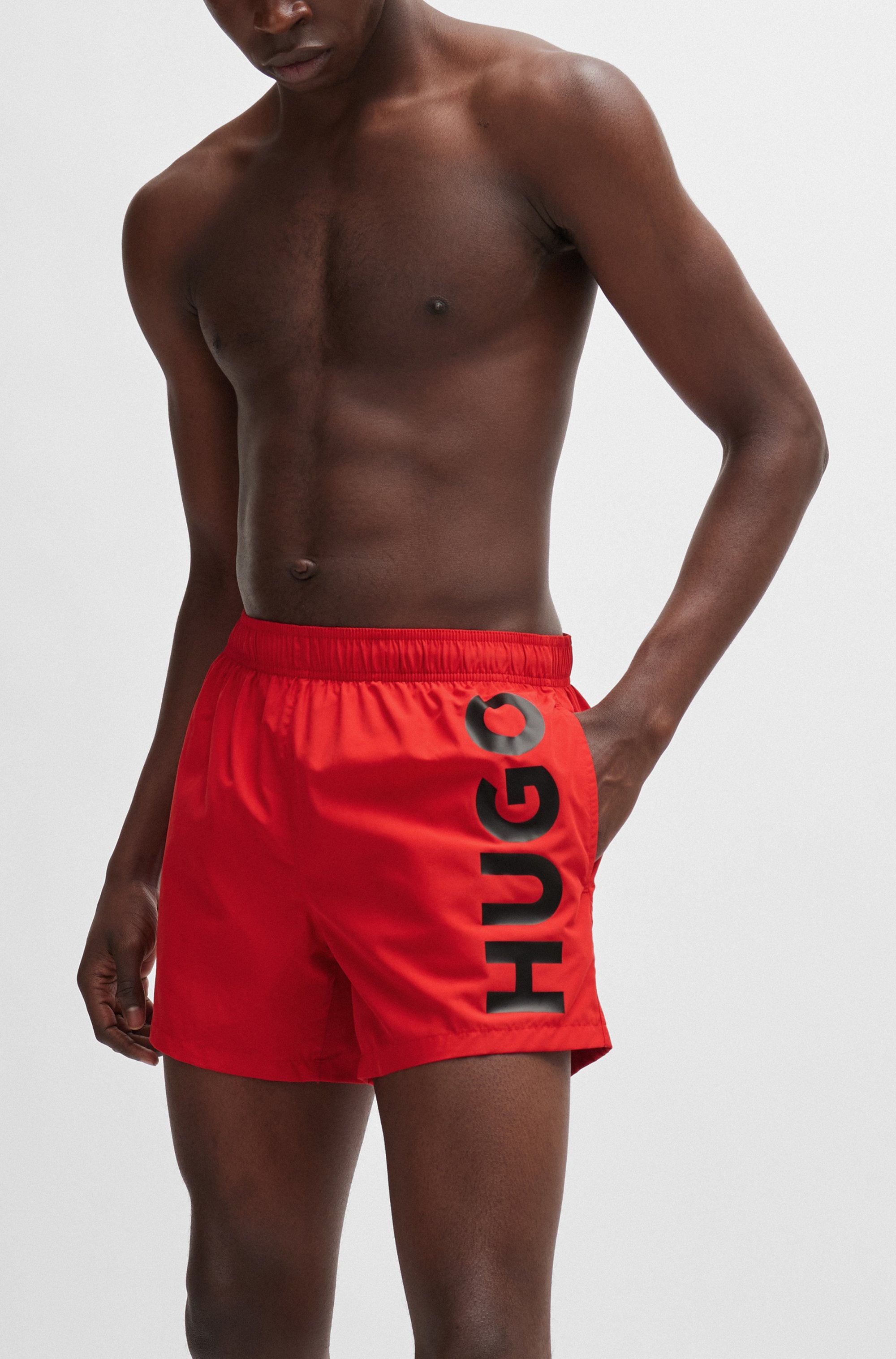 HUGO Underwear Badeshorts »ABAS«, seitlich mit grossem HUGO Logo-Print