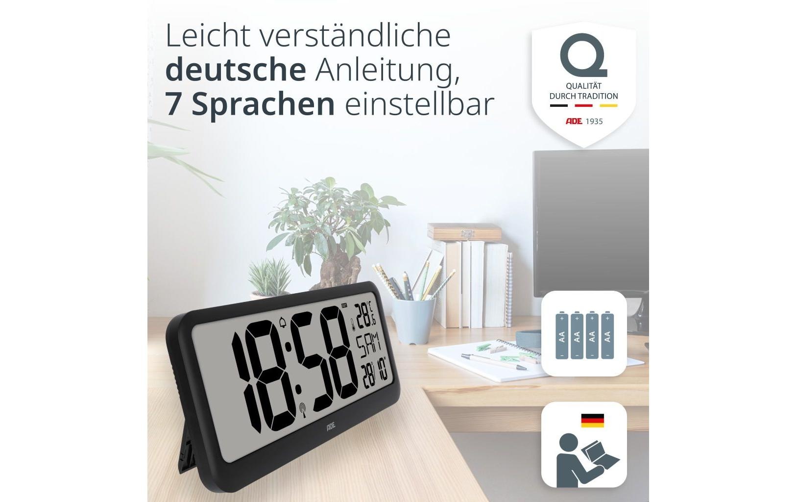 ADE Funkwecker »Schwarz«