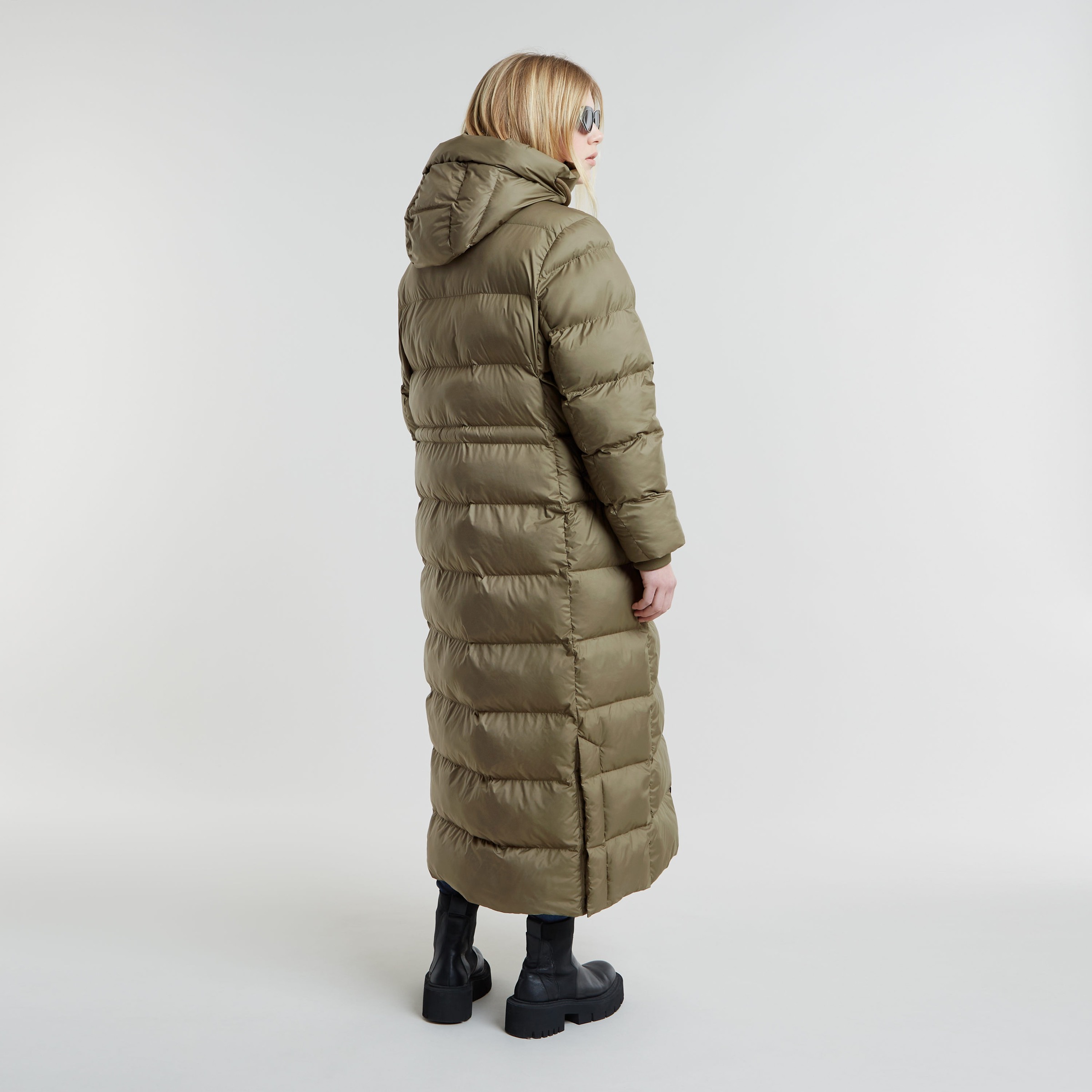 G-STAR Steppjacke »Whistler Long Puffer«, mit Kapuze, mit zusätzlichem Kordelzug innen