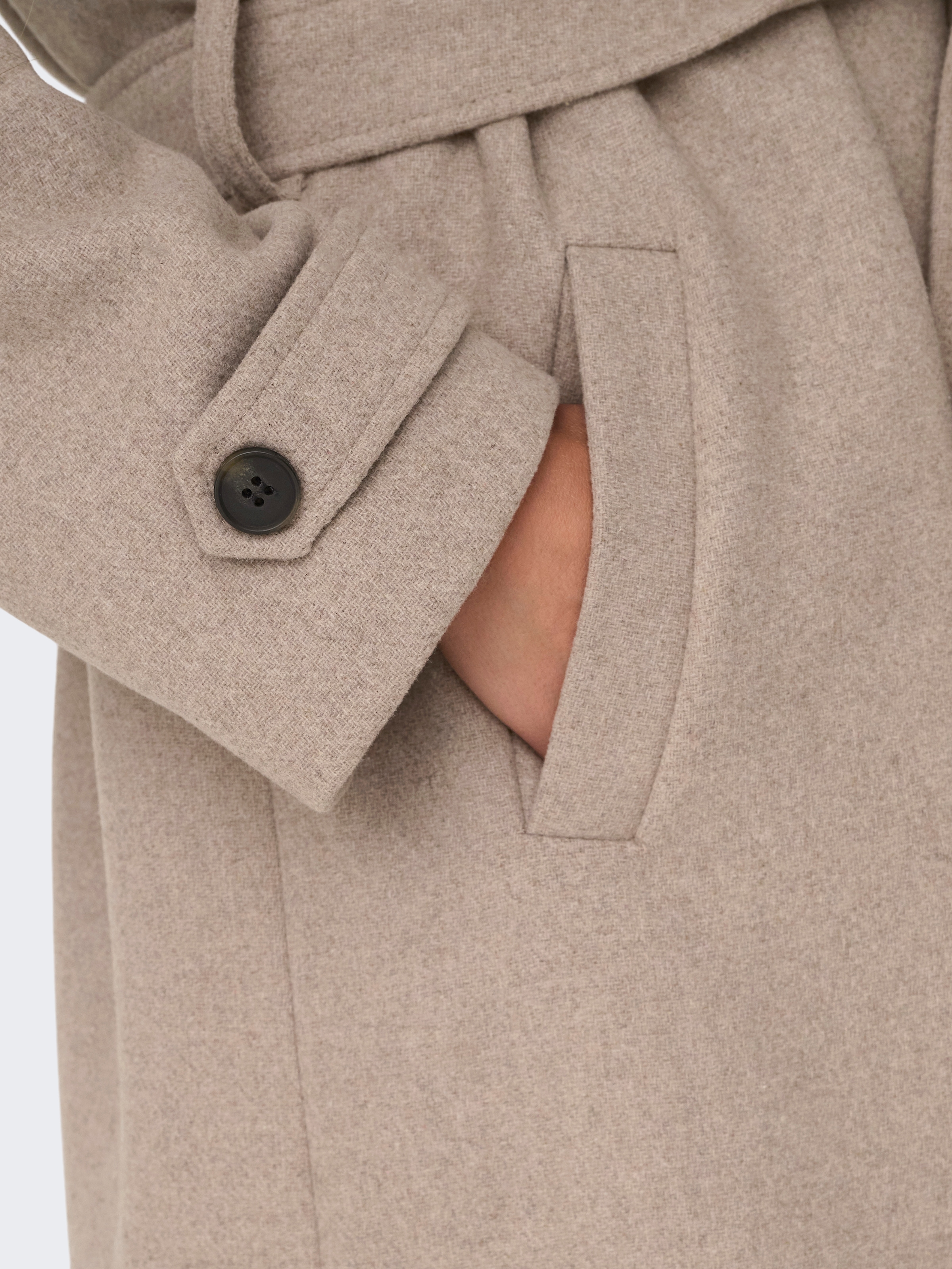 ONLY Langmantel »ONLNALINA X-LONG WOOL TRENCHCOAT OTW«, mit Wolle